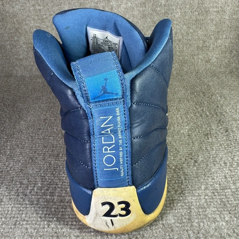 Jordan 12 Retro Obsidian 2020 Mens 13‎ Blue Indigo Stone 130690-404 Sneakers